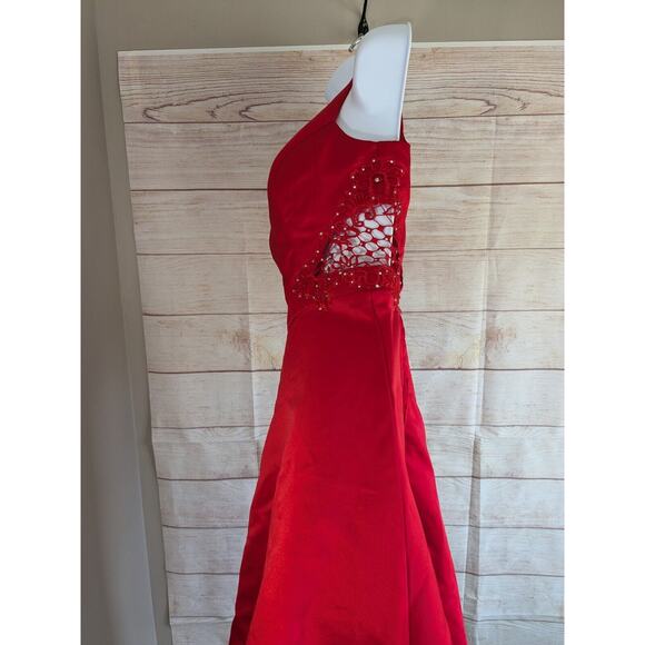 CITY Vibe Womens Red Sleeveless Hi-Lo Party Dress 1 - Picture 2 of 13